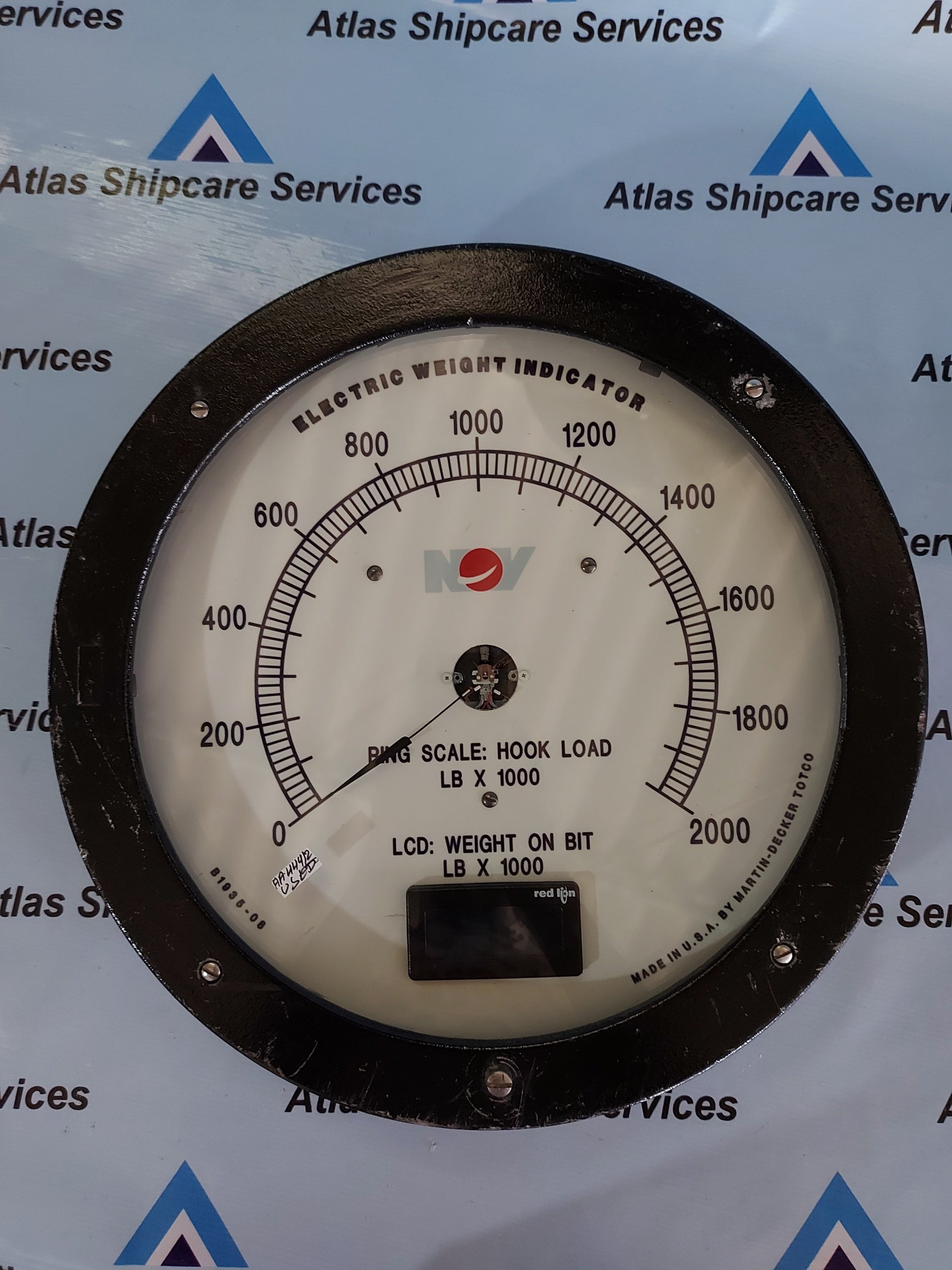 MARTIN-DECKER TOTCO B1935-08 ELECTRIC WEIGHT INDICATOR